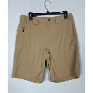 Filson Outdoorsman Shorts Men Sz Medium (Waist 32-34) Nylon Stretch Hiking Khaki